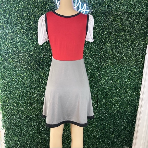 Harry Potter Gryffindor Deluxe Fit & Flare Dress Halloween Costume, Adult S/M - Picture 3 of 12